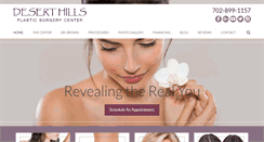 Desktop Screenshot of deserthillsplasticsurgery.com